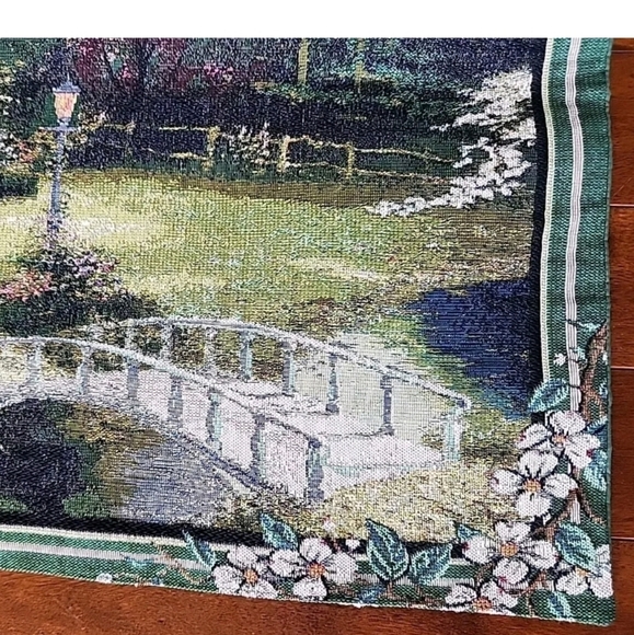 Thomas Kinkade As For Me & My House Tapestry - Picture 2 of 6